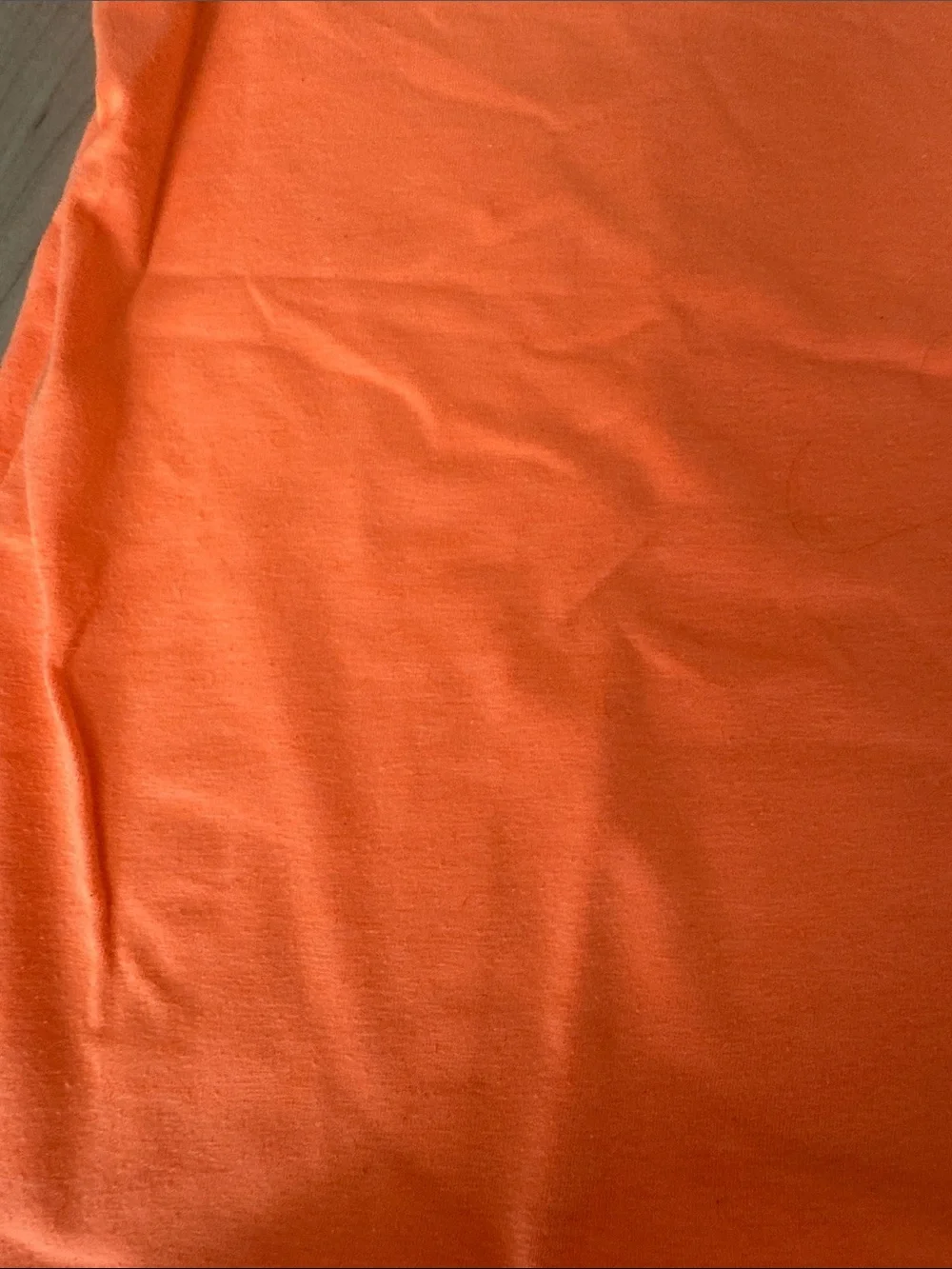 Caroline Bosmans Neon Orange V-Neck Tee